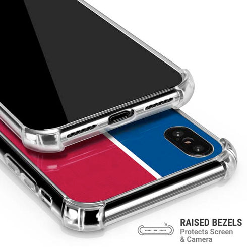 MLB Texas Rangers Split iPhone XS Max Clear Case